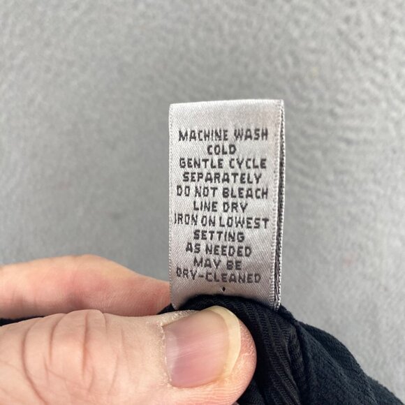 Chicos Pants Womens 2.5 US 14R Black Wide Leg Pockets Brushed Office Career Work - Picture 7 of 12